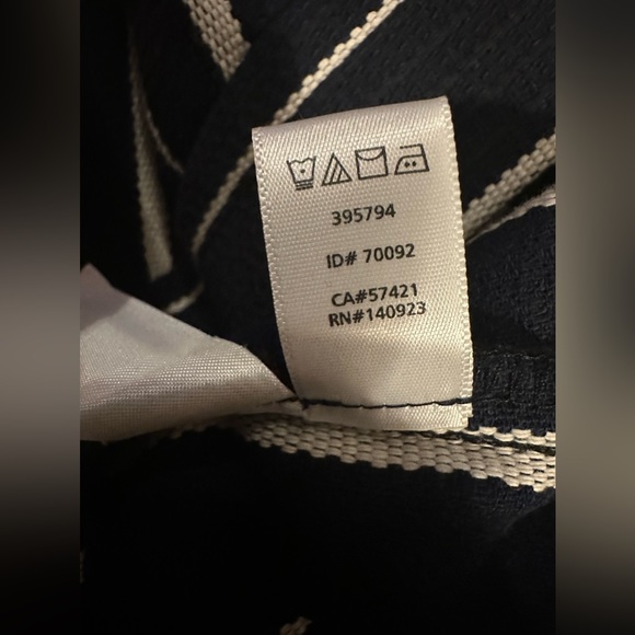 LOFT Striped Faux Wrap Pencil Skirt - Picture 11 of 11